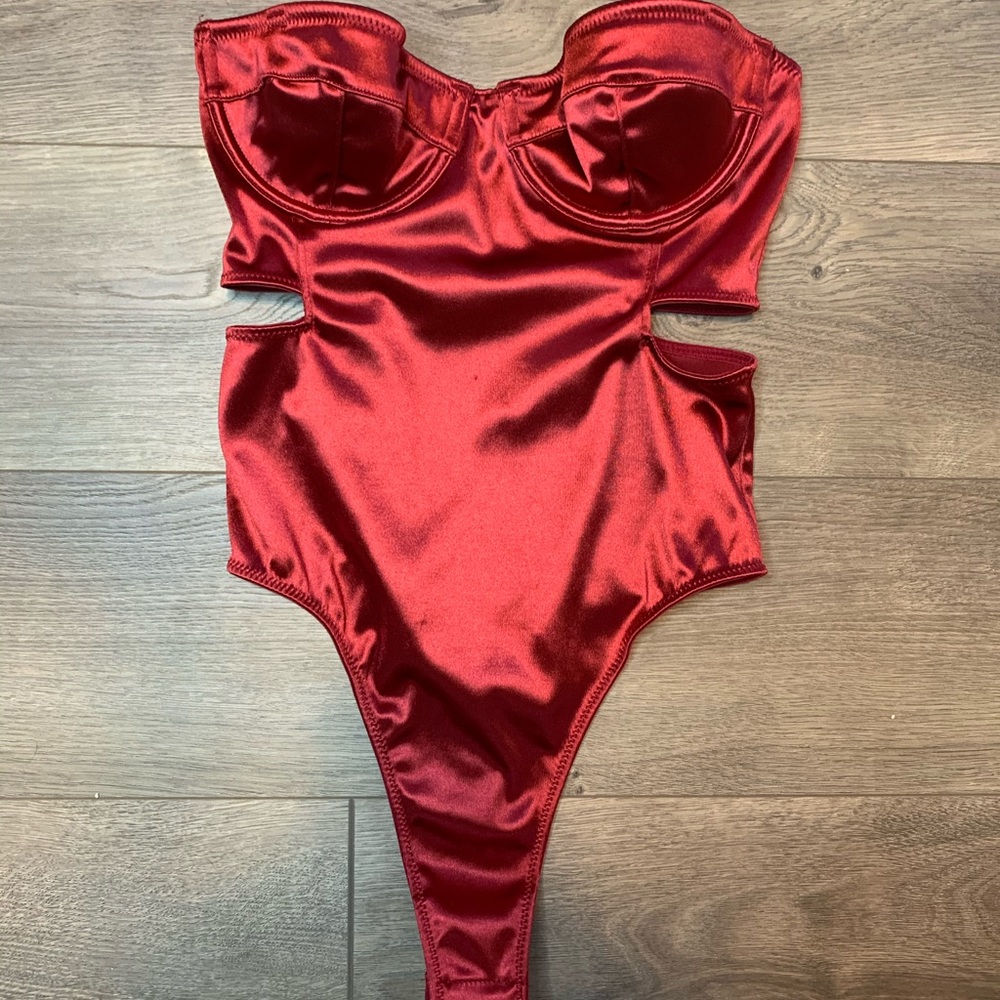 Urban outfitters red bodysuit